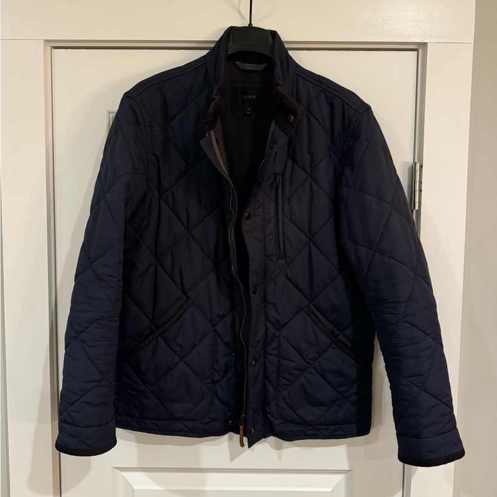 J. Crew Sussex Quilted Jacket Navy Men’s M